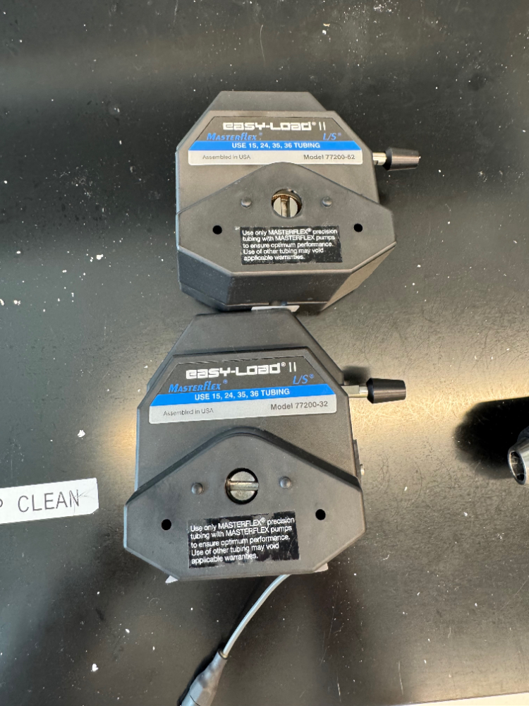 Image of Cole Parmer easy-load II MasterFlex L/S Pump Heads - Quantity 2